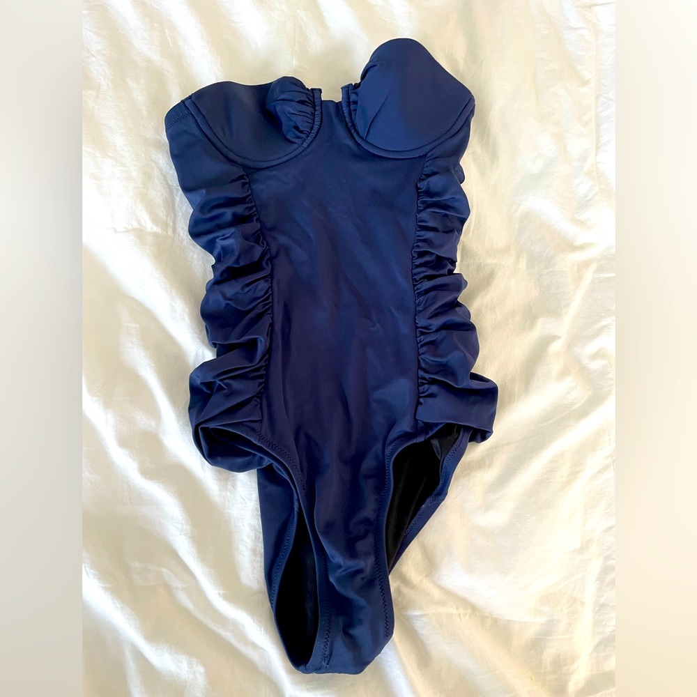 J Crew strapless swimsuit